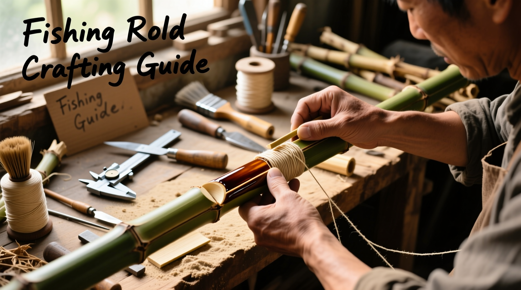 how to craft a fishing rod