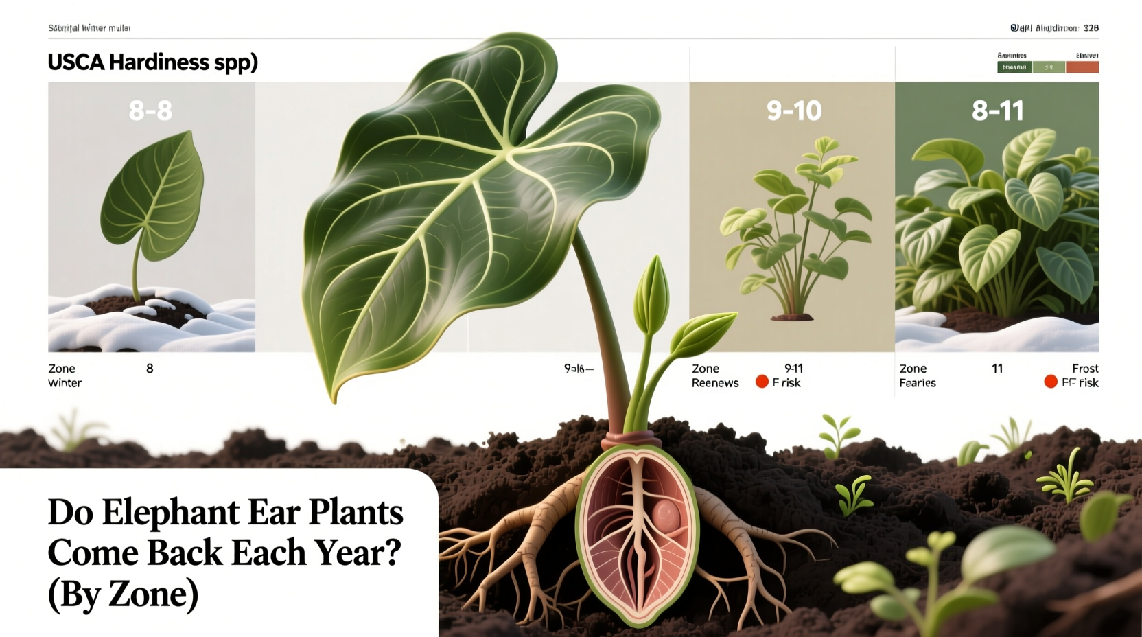 Do Elephant Ear Plants Come Back Each Year? (By Zone)