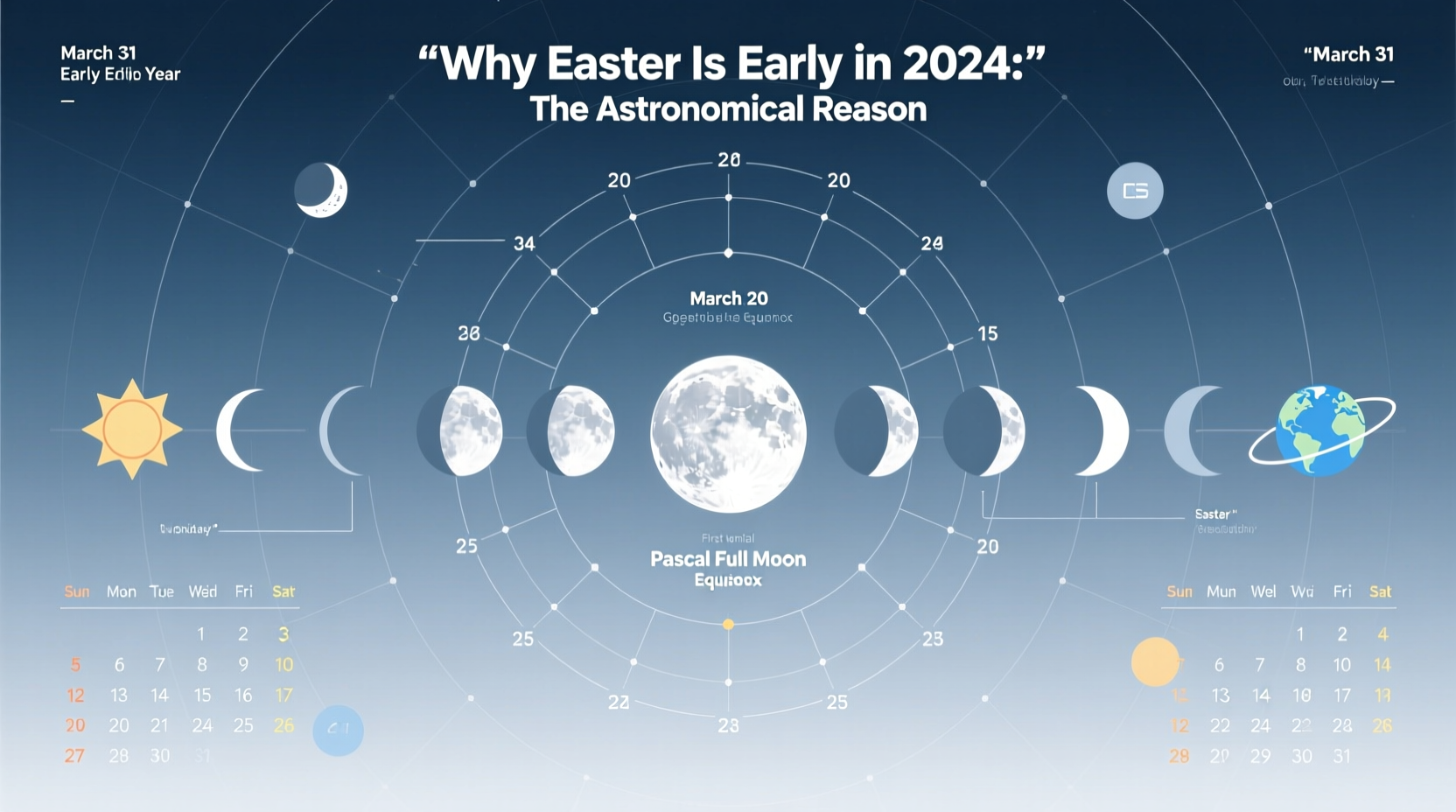 why is easter early in 2024