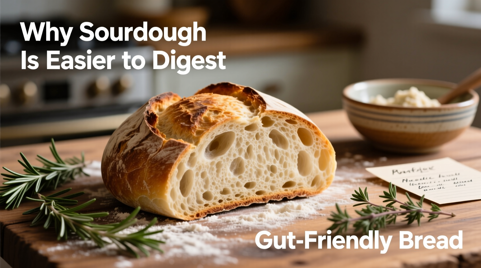 why sourdough is easier to digest gut friendly bread