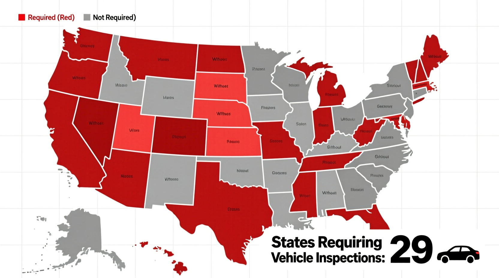 how many states require car inspections
