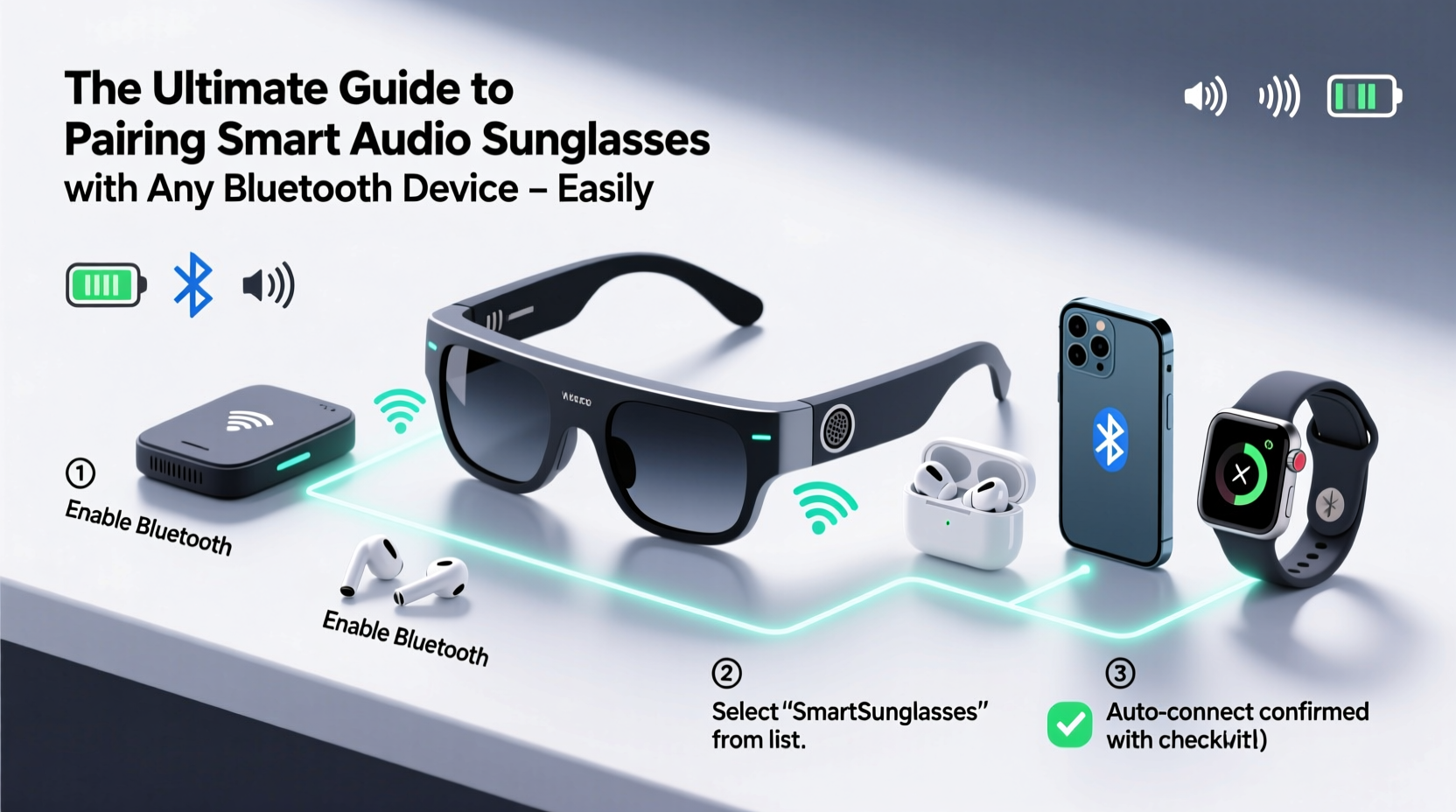the ultimate guide to pairing smart audio sunglasses with any bluetooth device easily