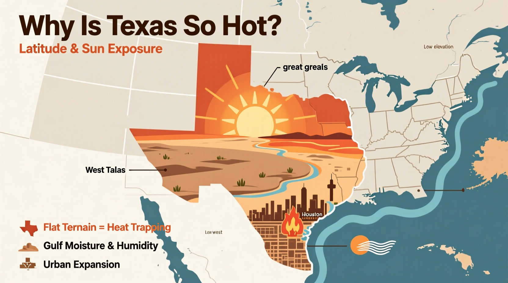why is texas so hot understanding the states climate