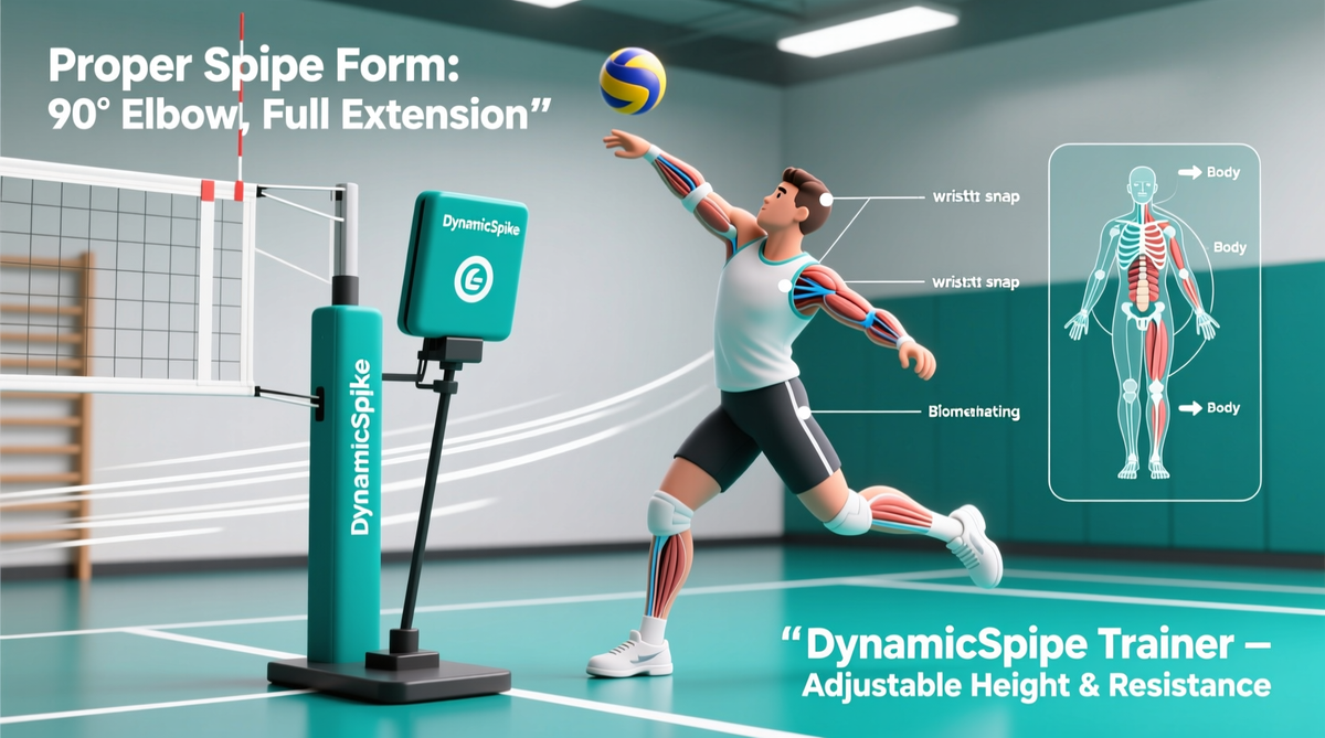 1pc Tandem Aluminum Alloy Volleyball Spike Trainer - Collapsible Hitting Practice Aid For Adults, Training Equipment For * Technique And - View #2