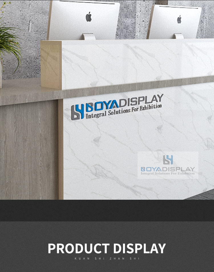 Simple type marble reception desk salon reception office desk front table