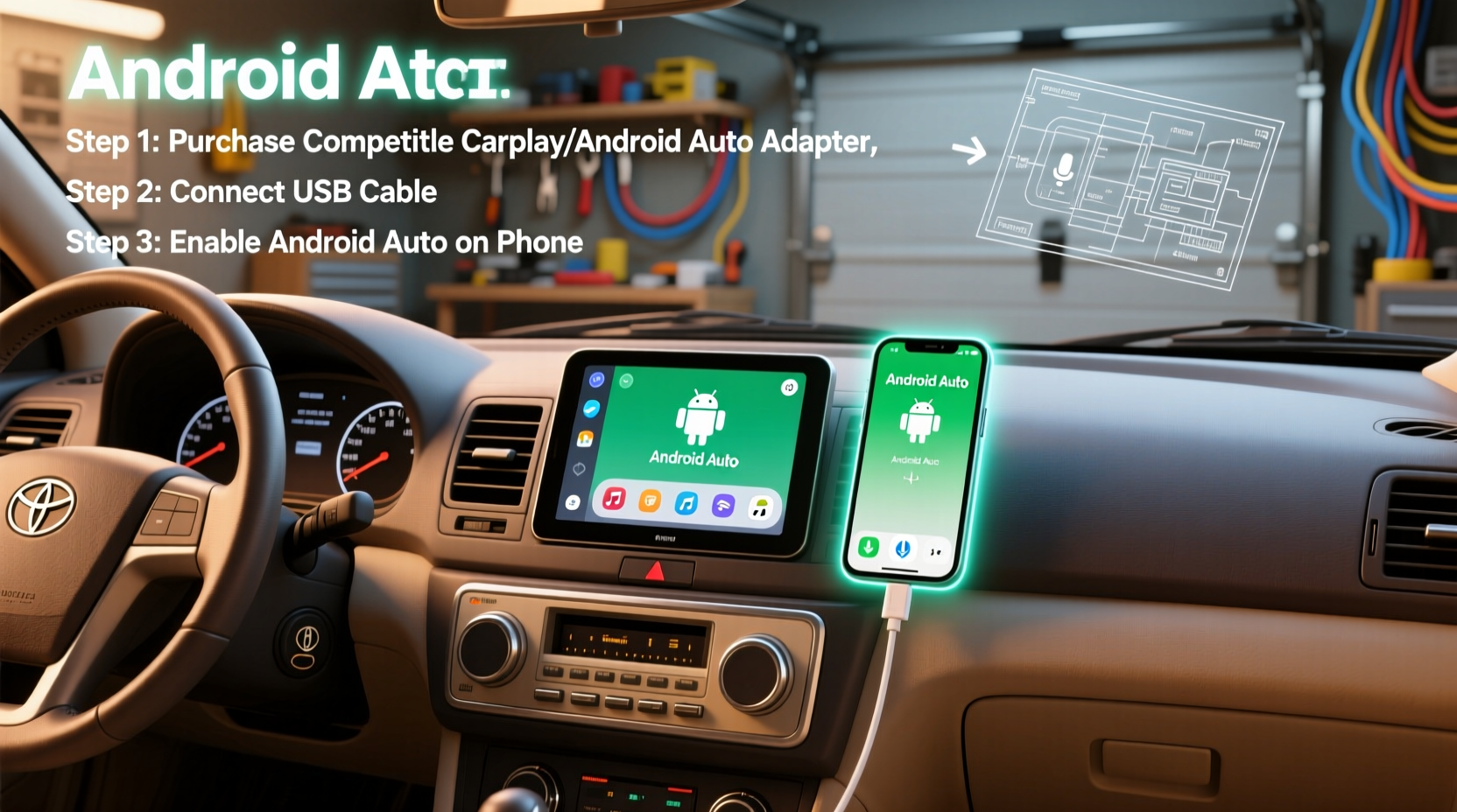 corolla 2003 android auto install