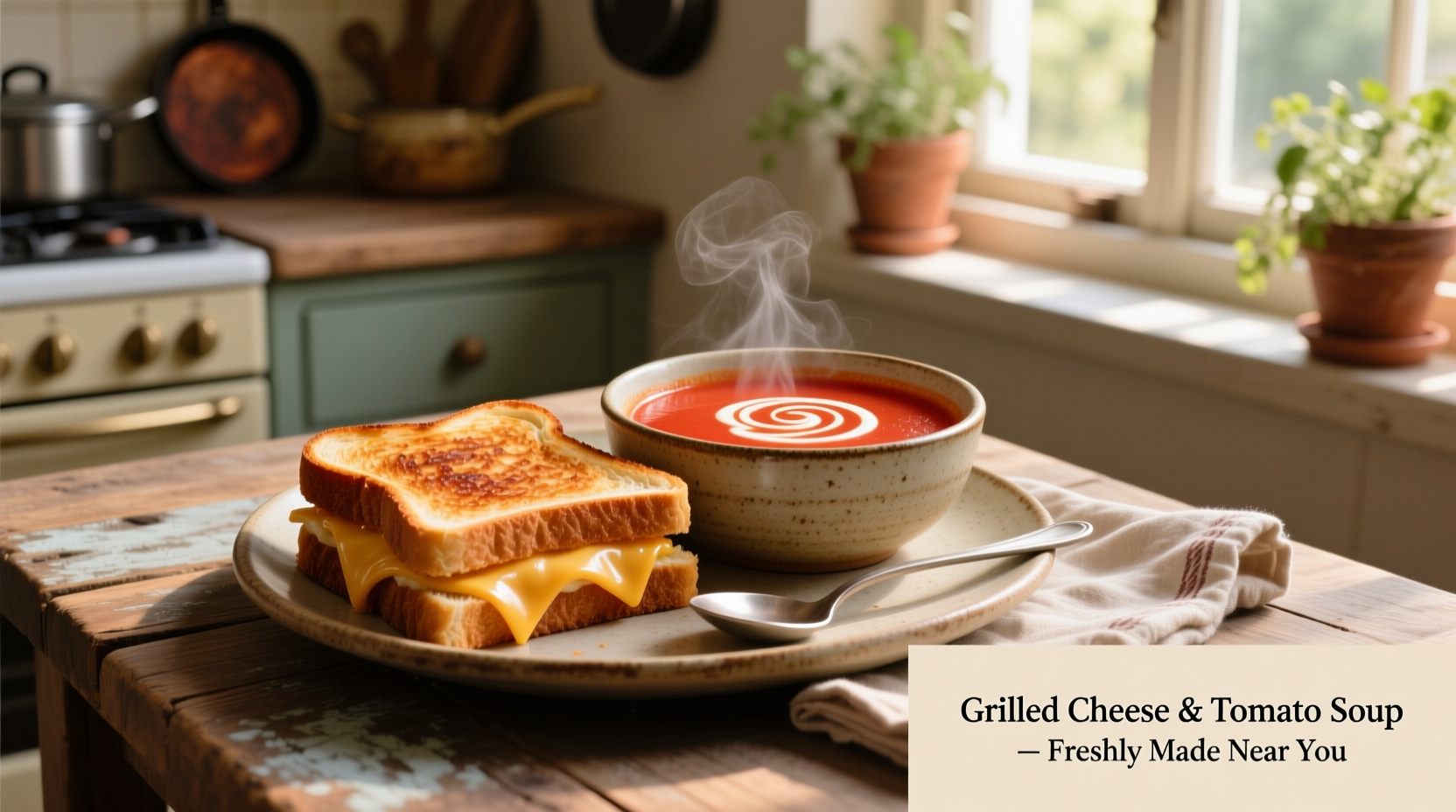 Find Grilled Cheese & Tomato Soup Near You Now