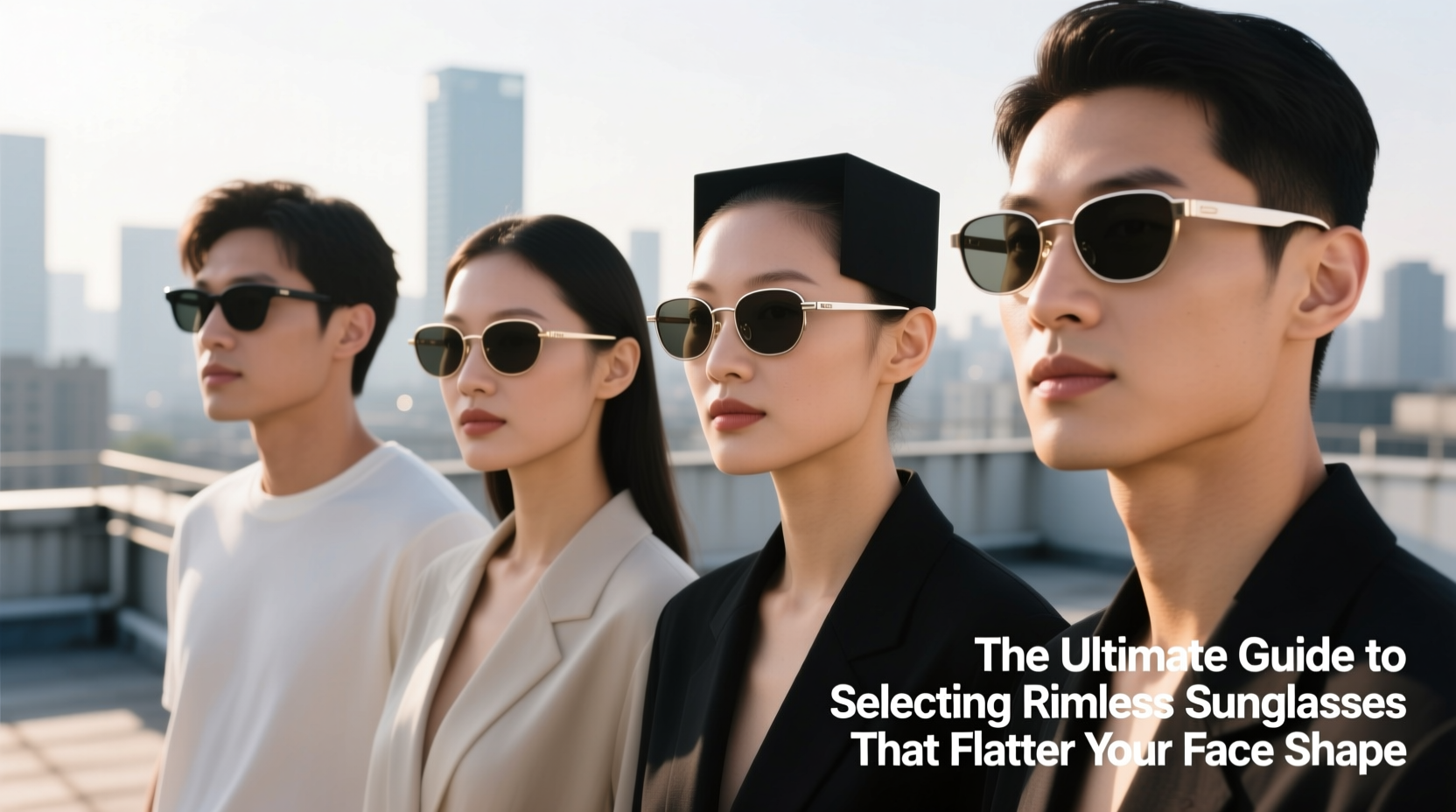 the ultimate guide to selecting rimless sunglasses that flatter your face shape