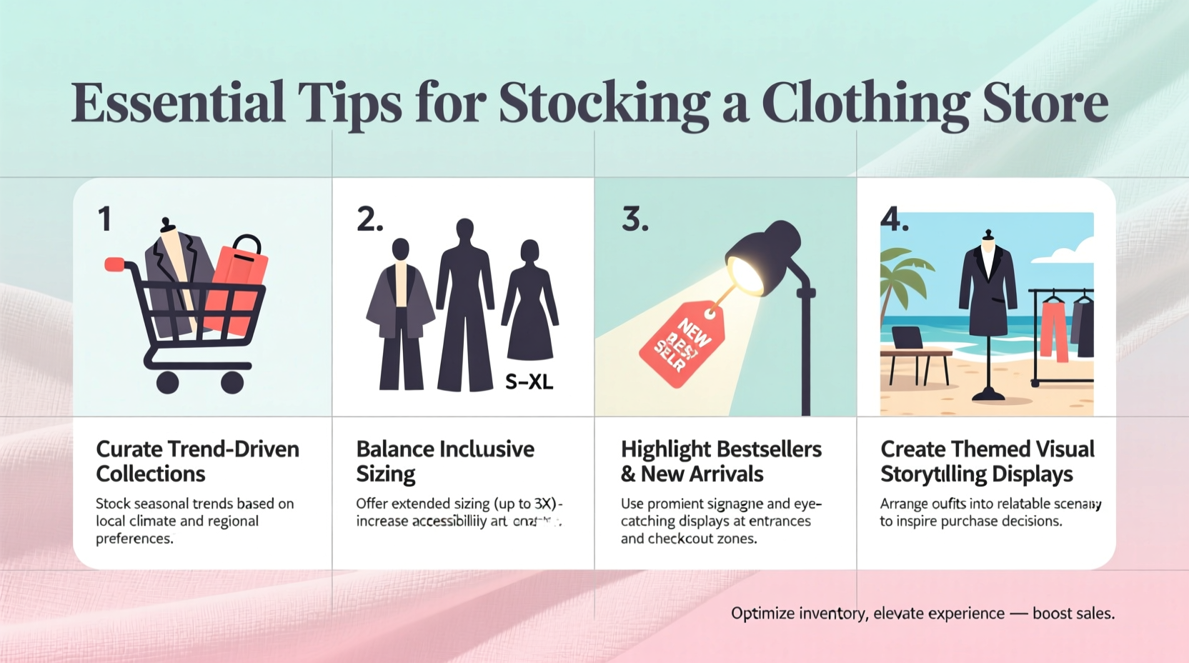 essential tips for how to stock a clothing store for maximum sales and customer appeal