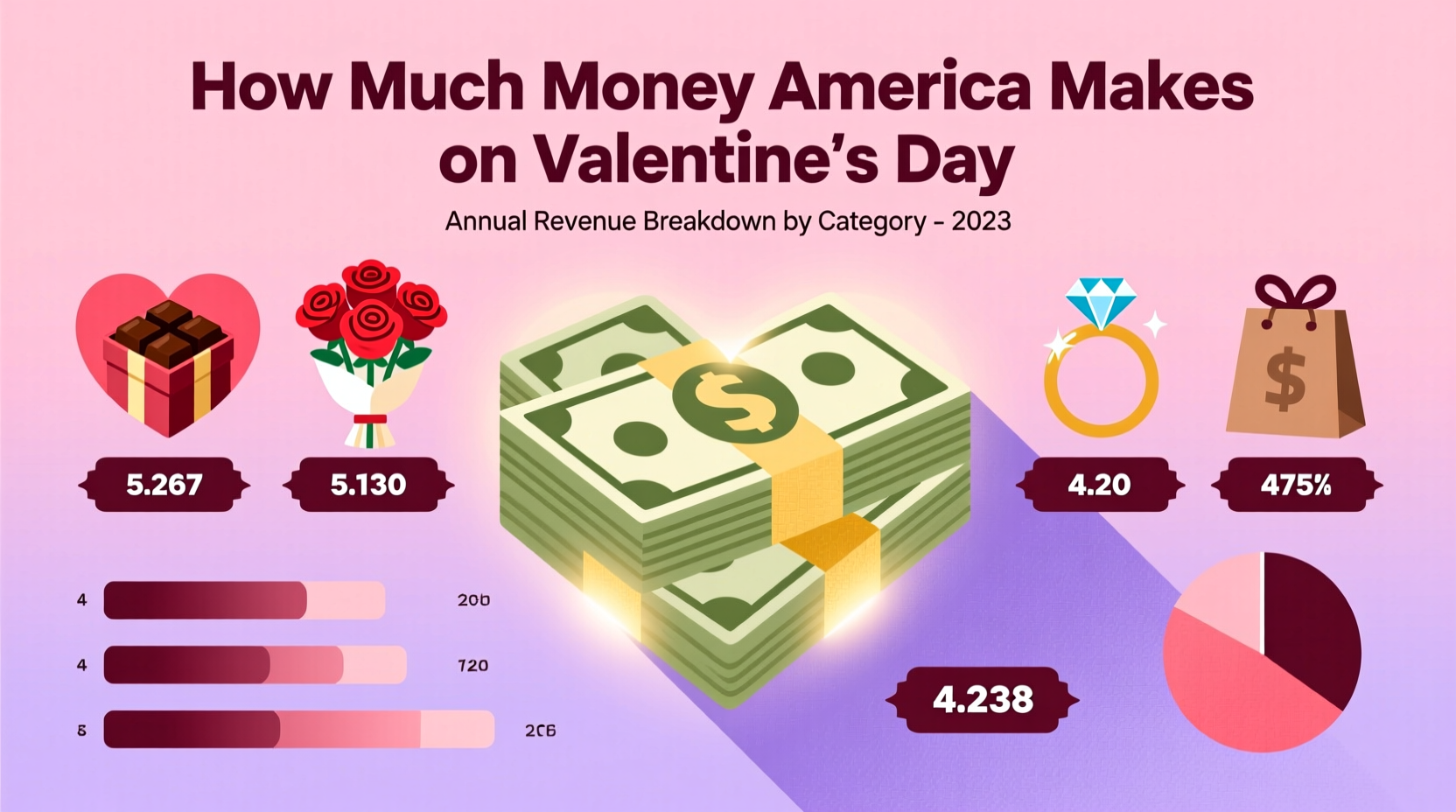 how much money does america make on valentines day
