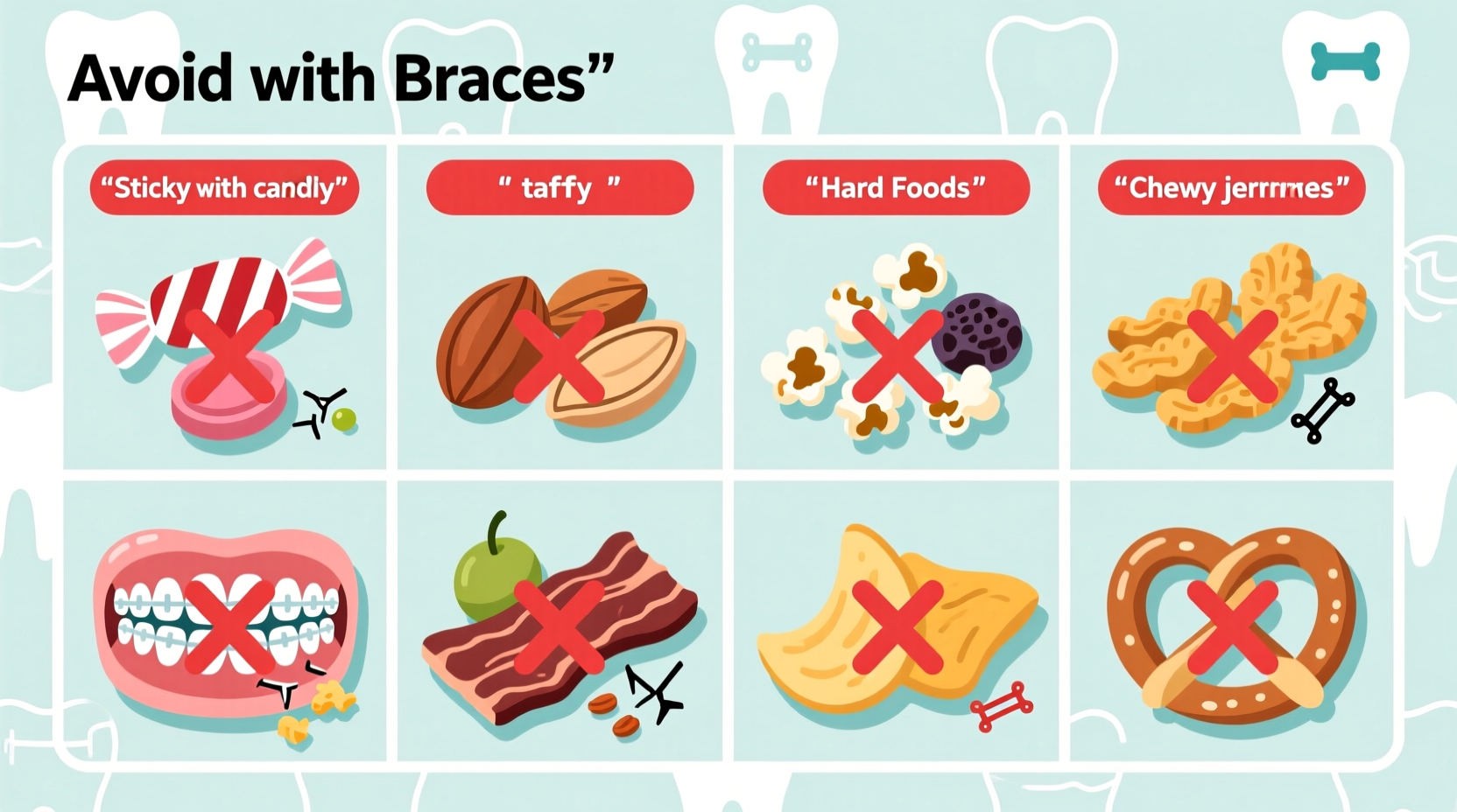 what foods to avoid with braces
