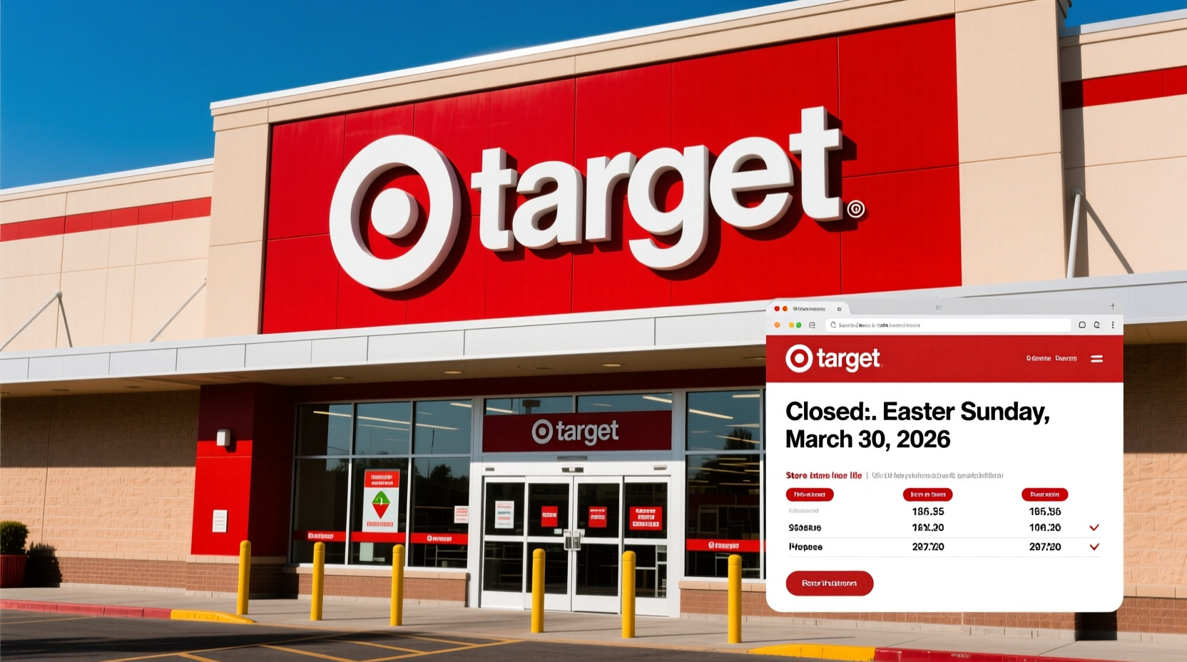 is target closed easter