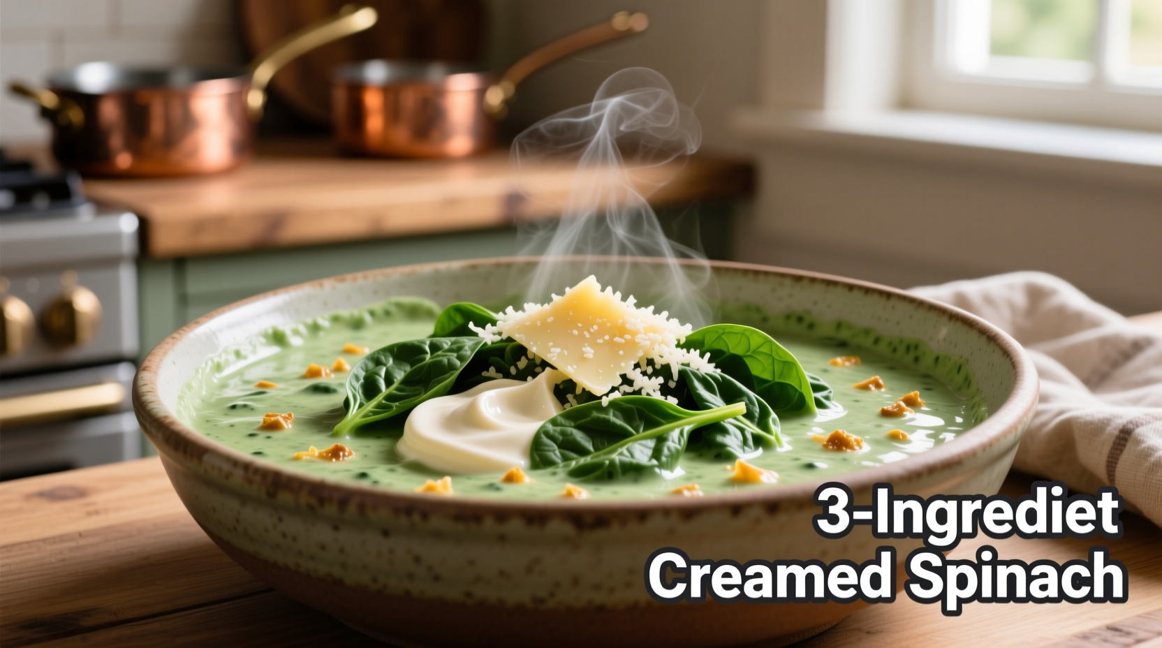 3-Ingredient Creamed Spinach: Simple & Delicious Recipe