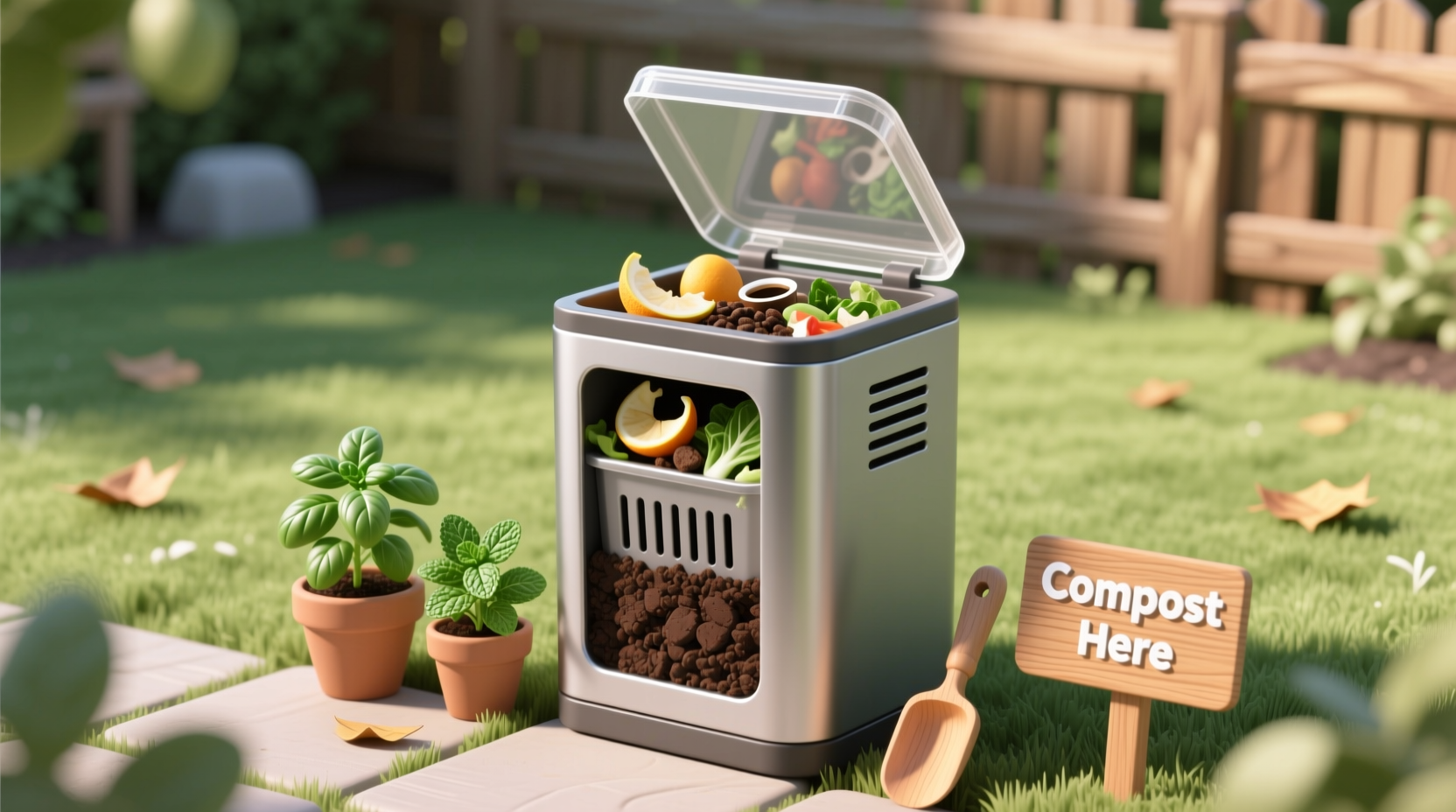how to make trash can compost