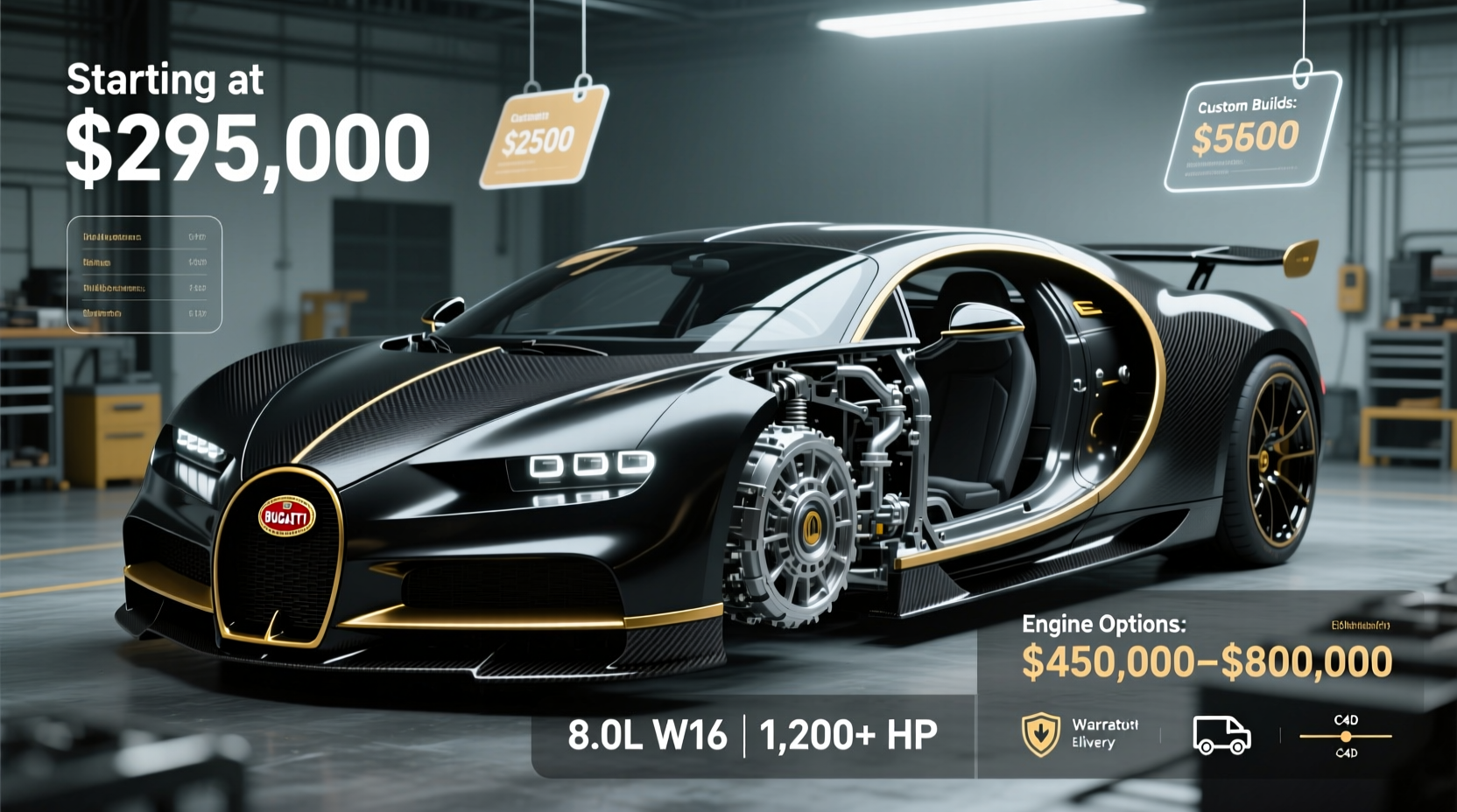 how much does a bugatti kit car cost