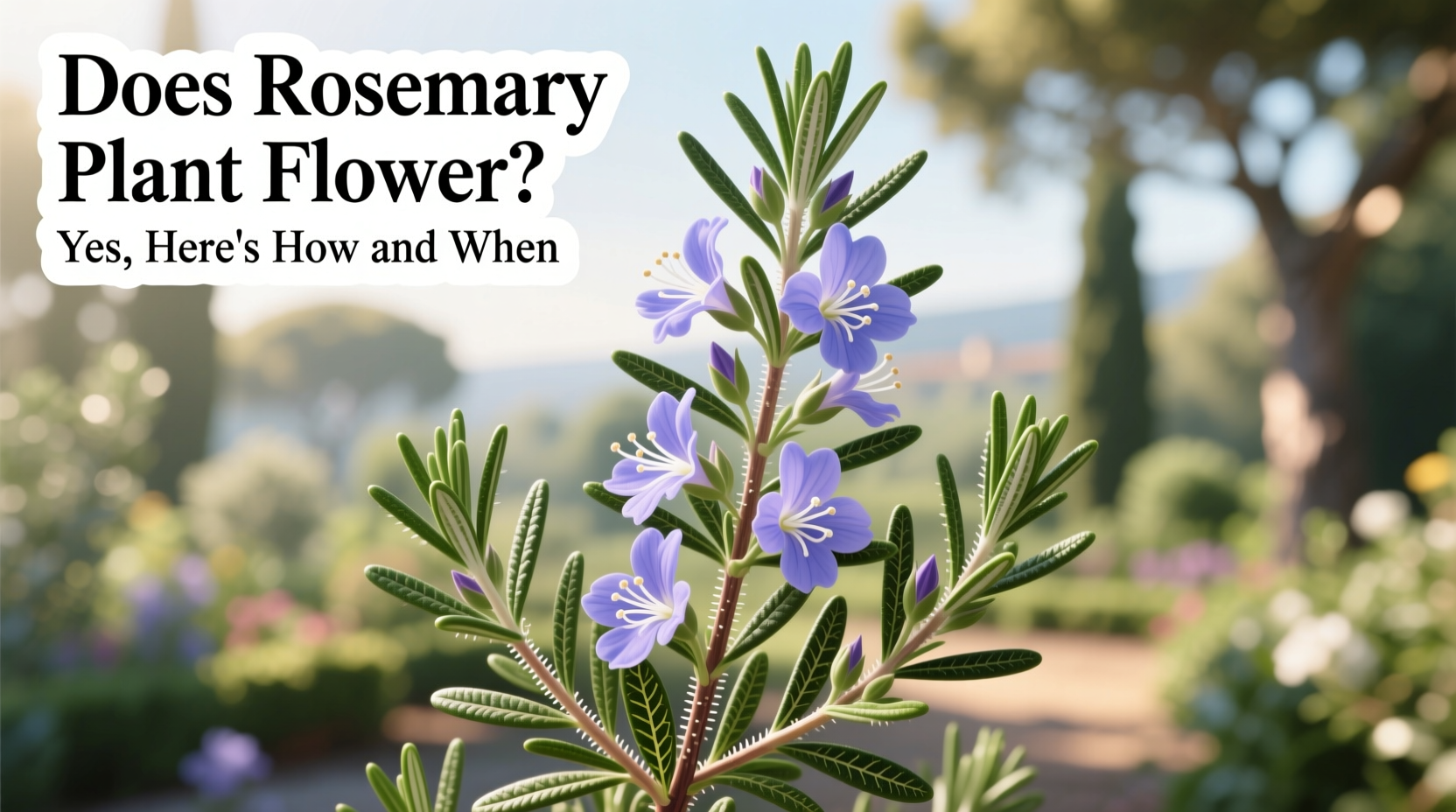 does rosemary plant flower
