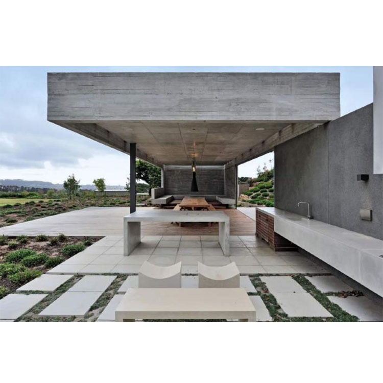 garden park Glassfiber  bench Concrete stool rectangular design Outdoor patio furniture