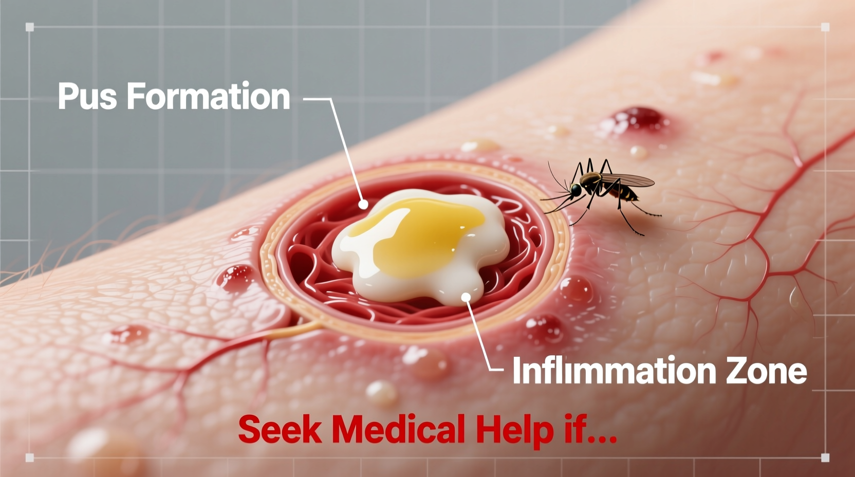 why is my bug bite oozing causes symptoms and when to worry