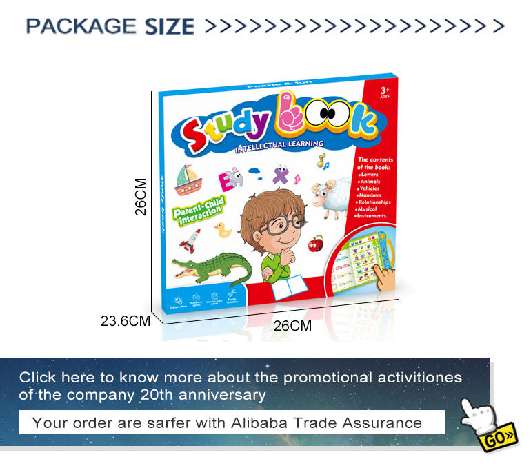 Baby study early learning machine kids sound interactive educational book toy