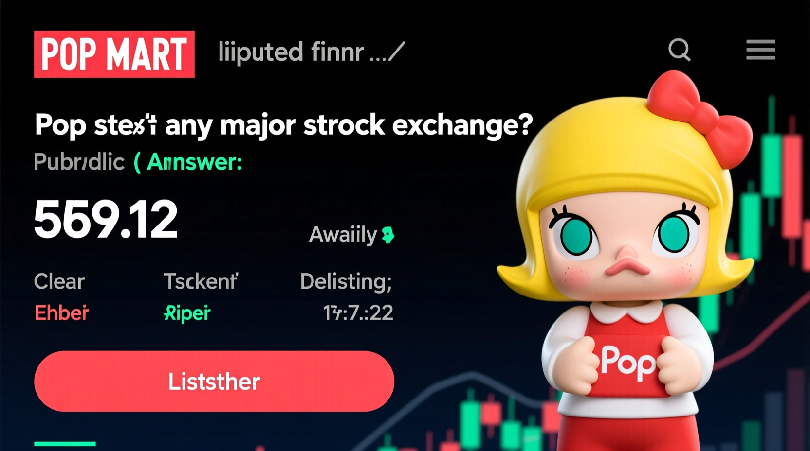 is pop mart listed