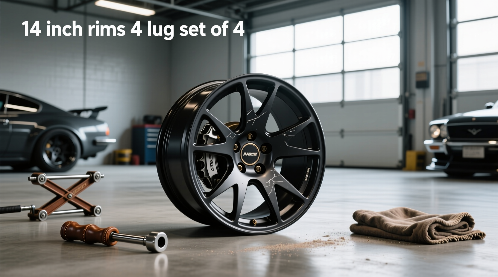 14 inch 4 lug rims set guide