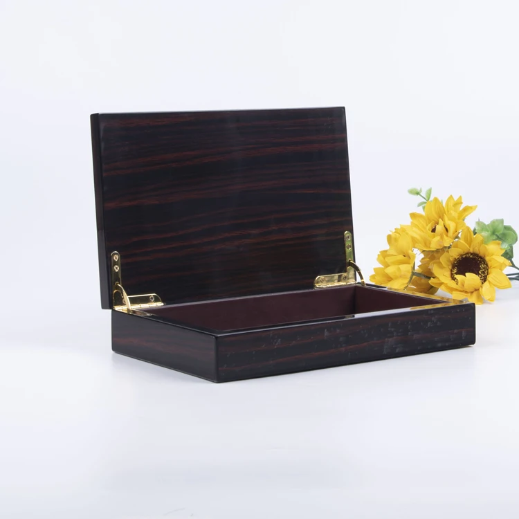 Luxury Decorative Piano Lacquered Wood Gift Dates Box With Lid