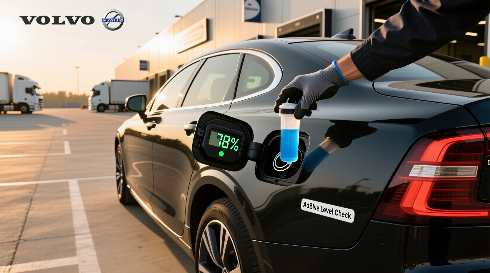 How to choose volvo truck adblue,How to check AdBlue level Volvo v90?