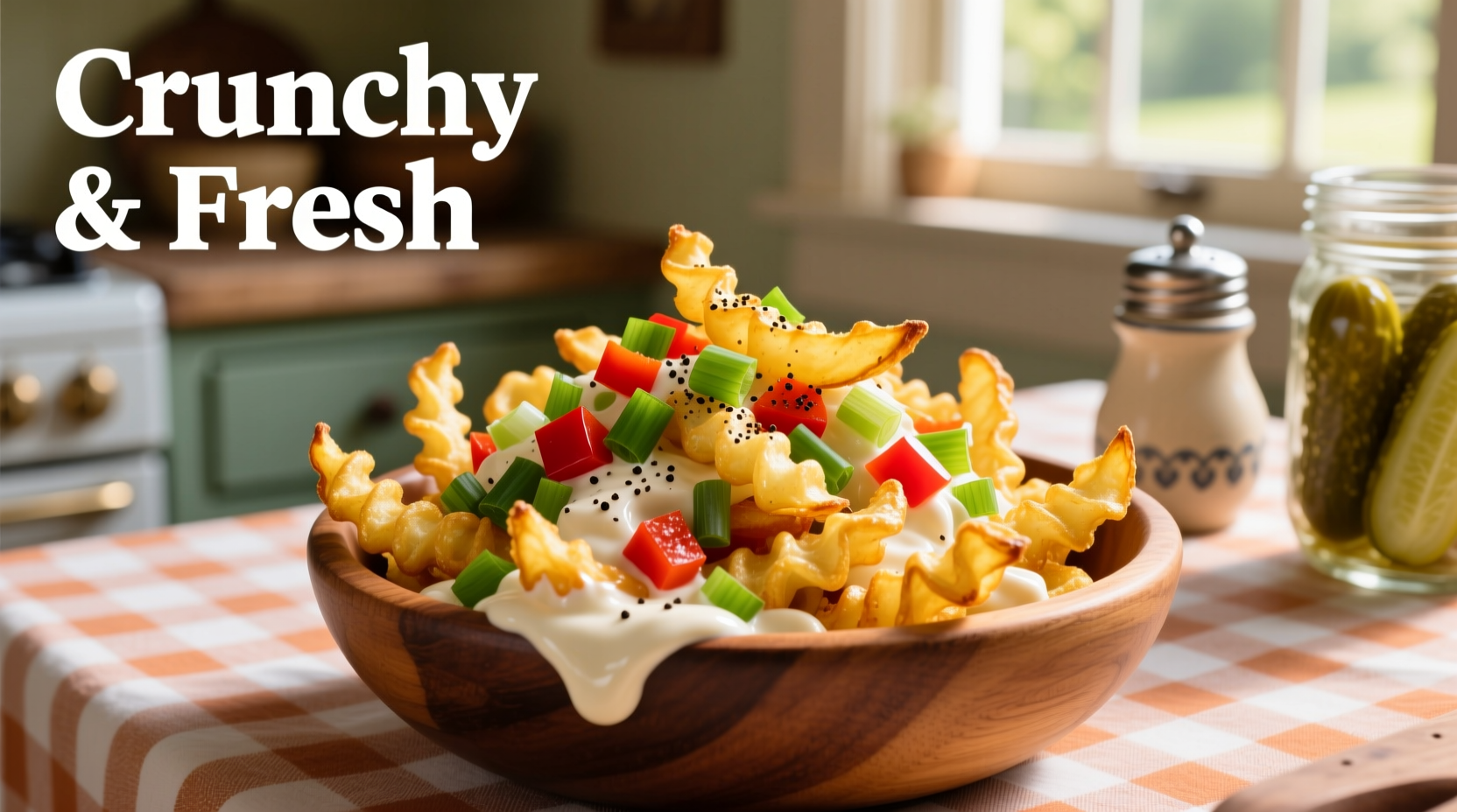 curly fry potato salad