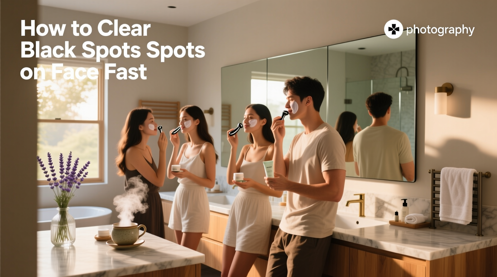 how to clear black spots on face fast