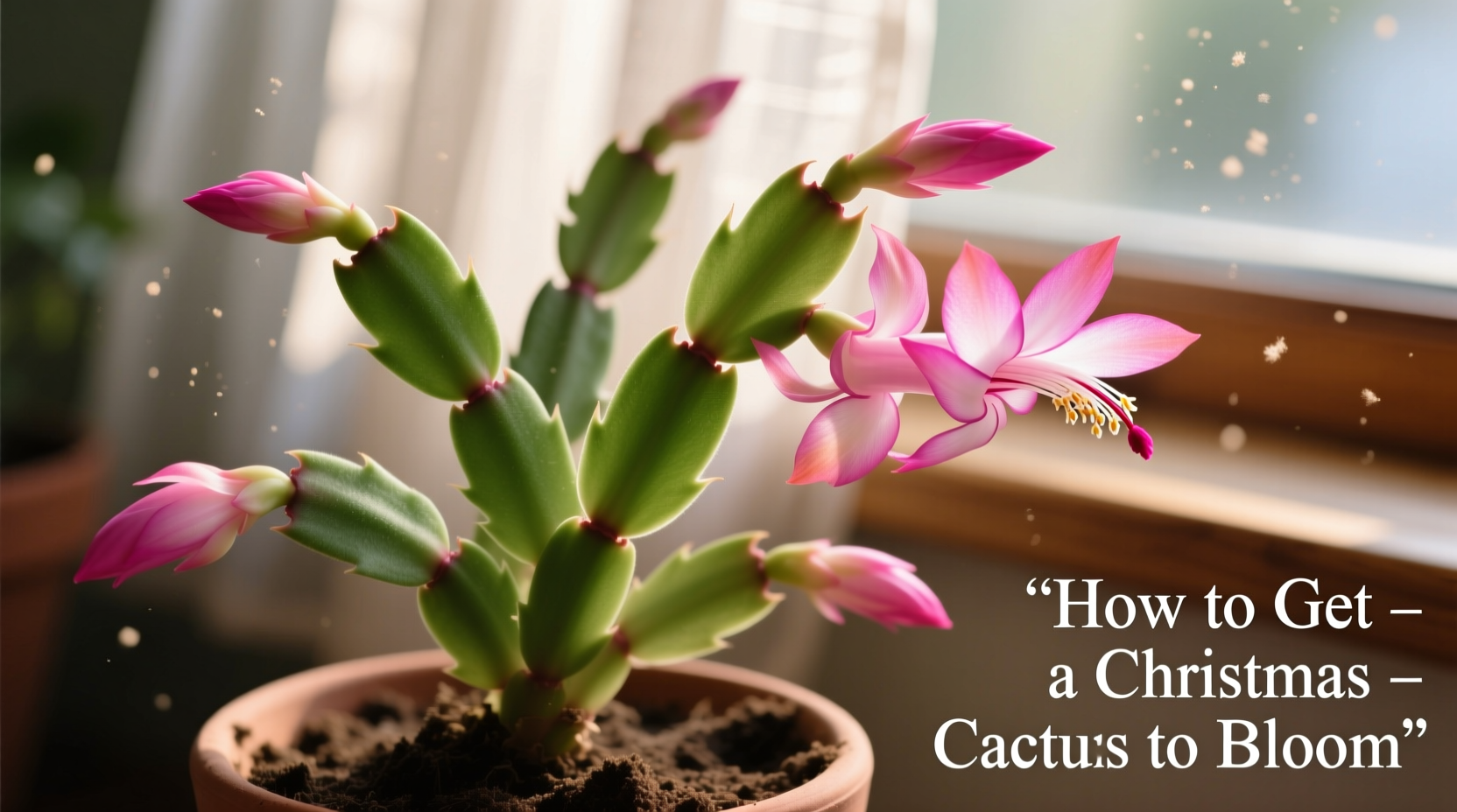 how do you get a christmas cactus to bloom