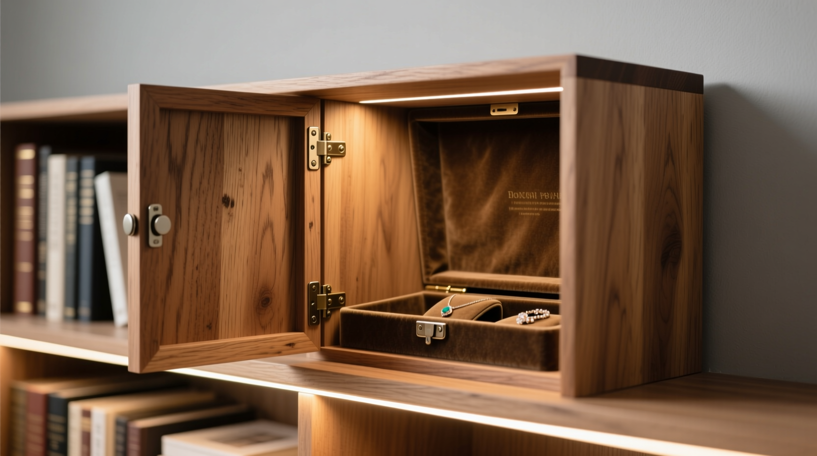 store valuables in a diy secret bookcase box