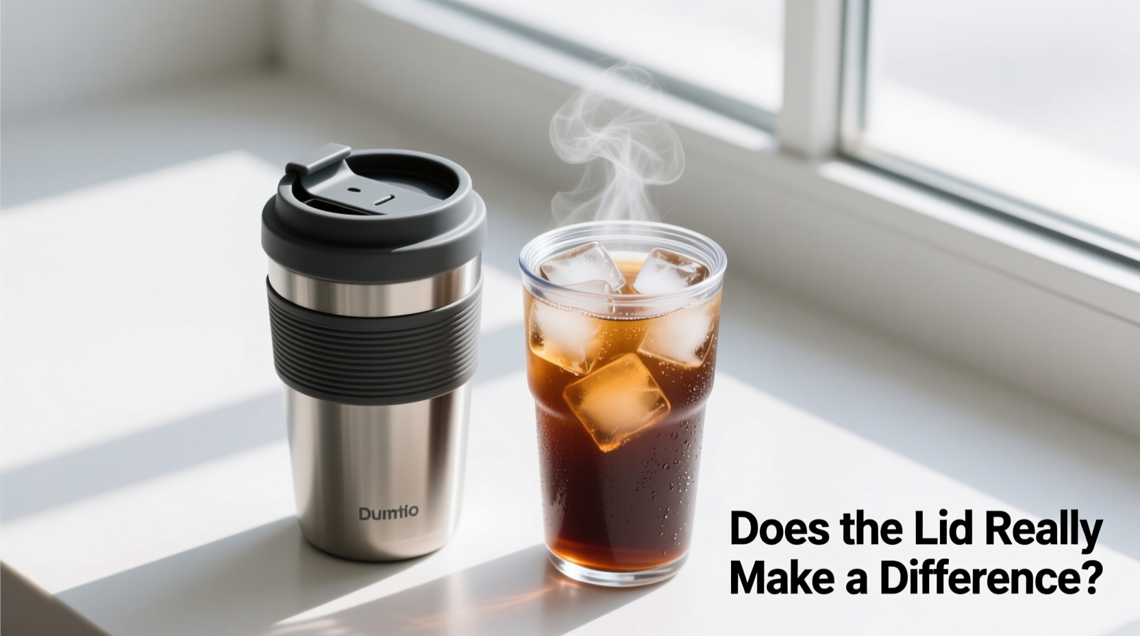 tumbler with lid vs no lid does it really make a difference to keep drinks cold