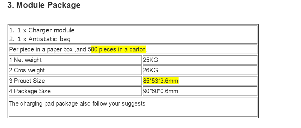OEM ODM customized Qi technology prototype wireless charger wireless module for wireless phone charger