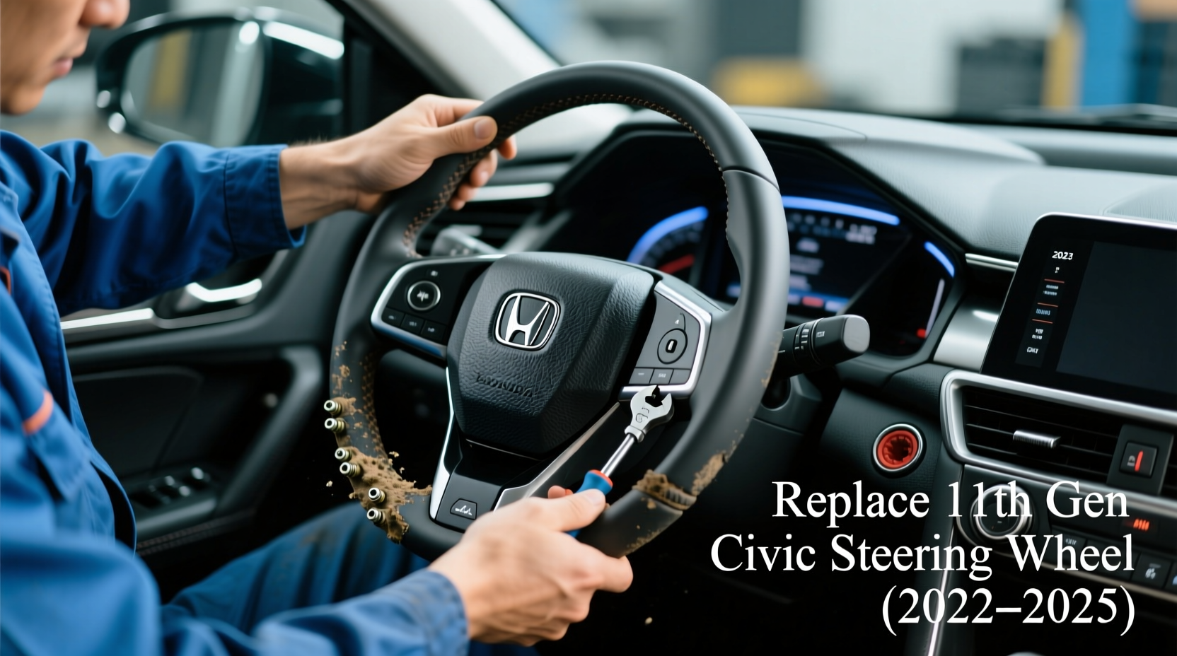 replace 11th gen civic steering wheel