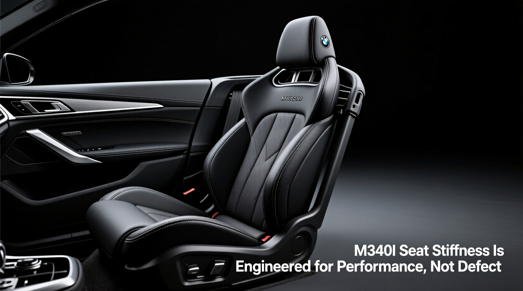 m340i seat stiffness reason