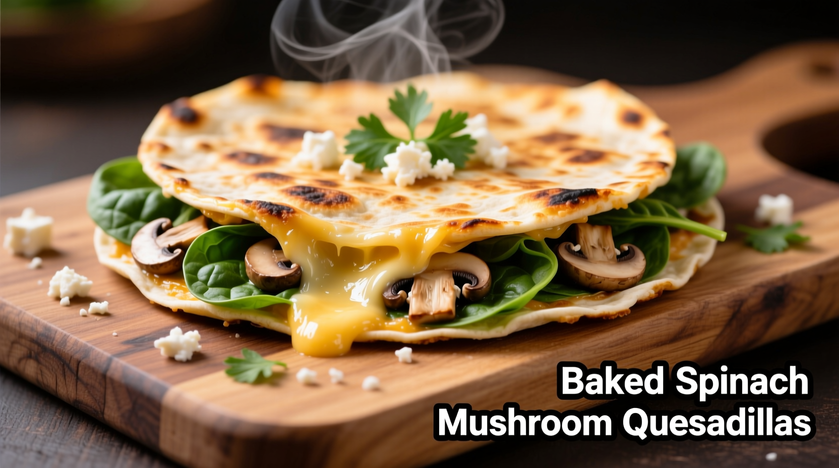 Perfect Baked Spinach Mushroom Quesadillas Recipe (30-Minute)