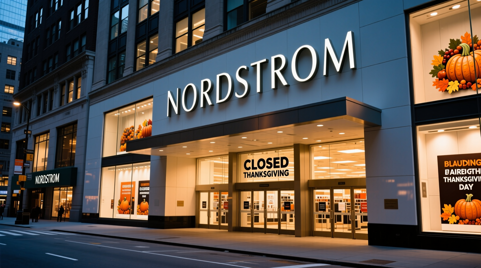 is nordstrom open on thanksgiving day