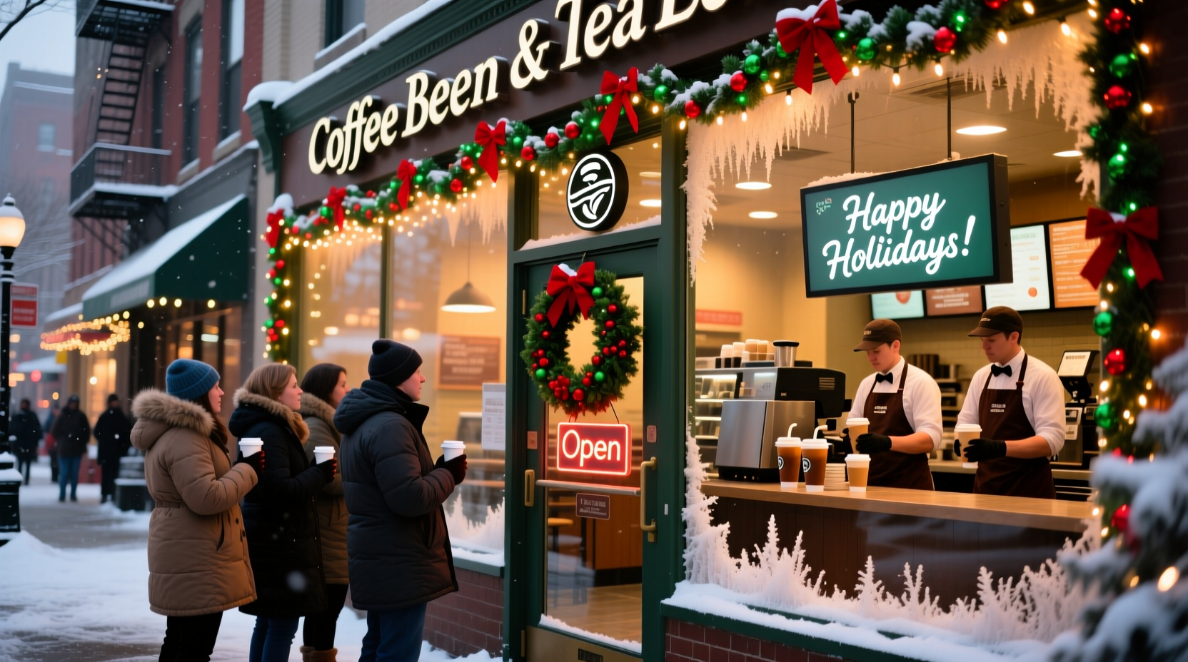 is coffee bean open on christmas day