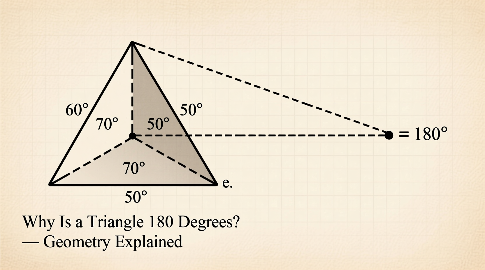 why is a triangle 180 degrees understanding the math
