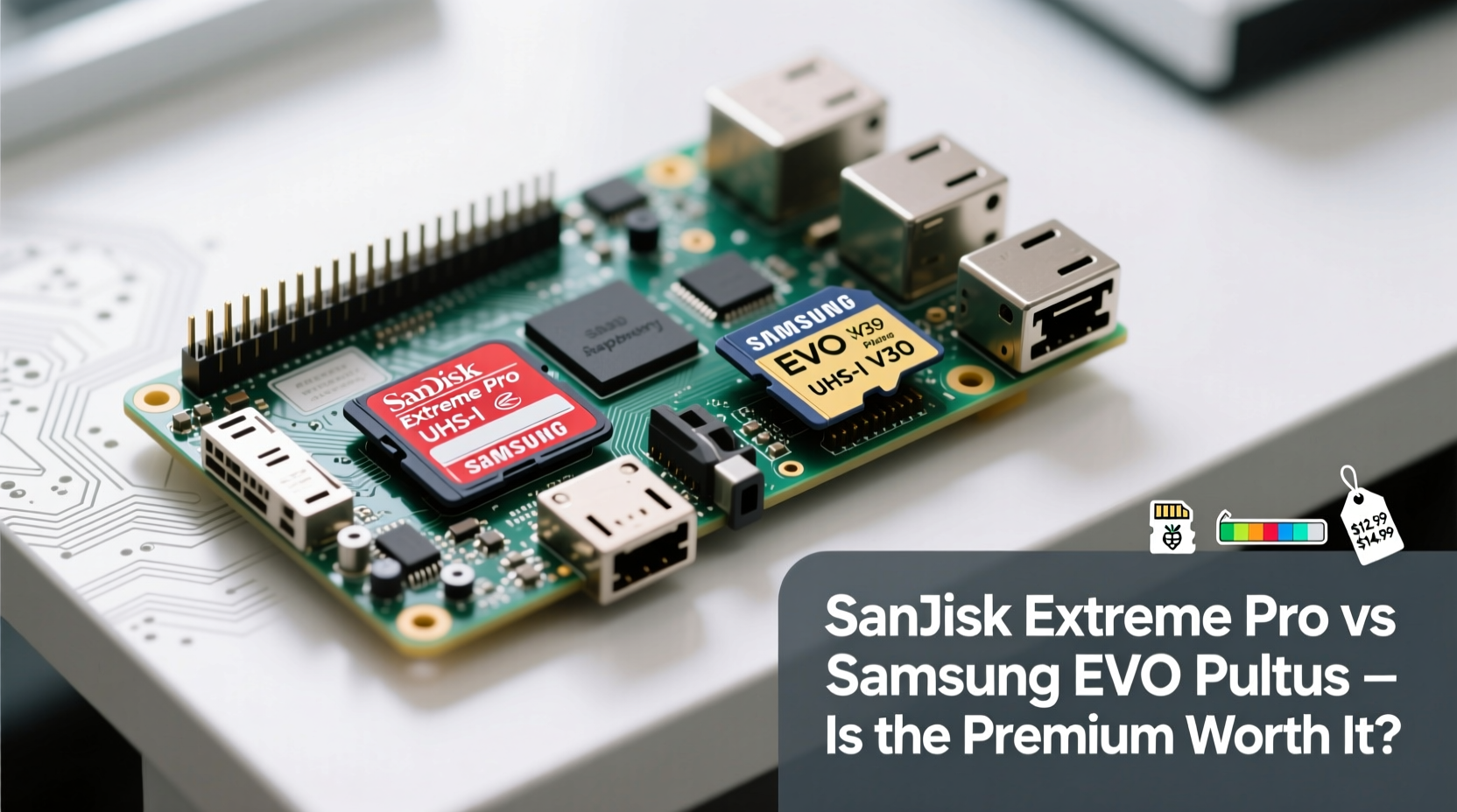 sandisk vs samsung evo microsd for raspberry pi 3 is the evo really worth the extra cost