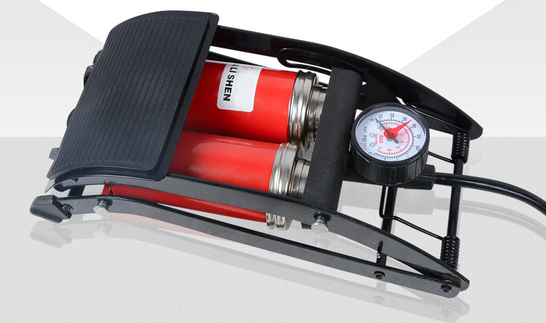 双管脚压力便携式汽车轮胎轮胎充气器适用于各种自行车汽车摩托车