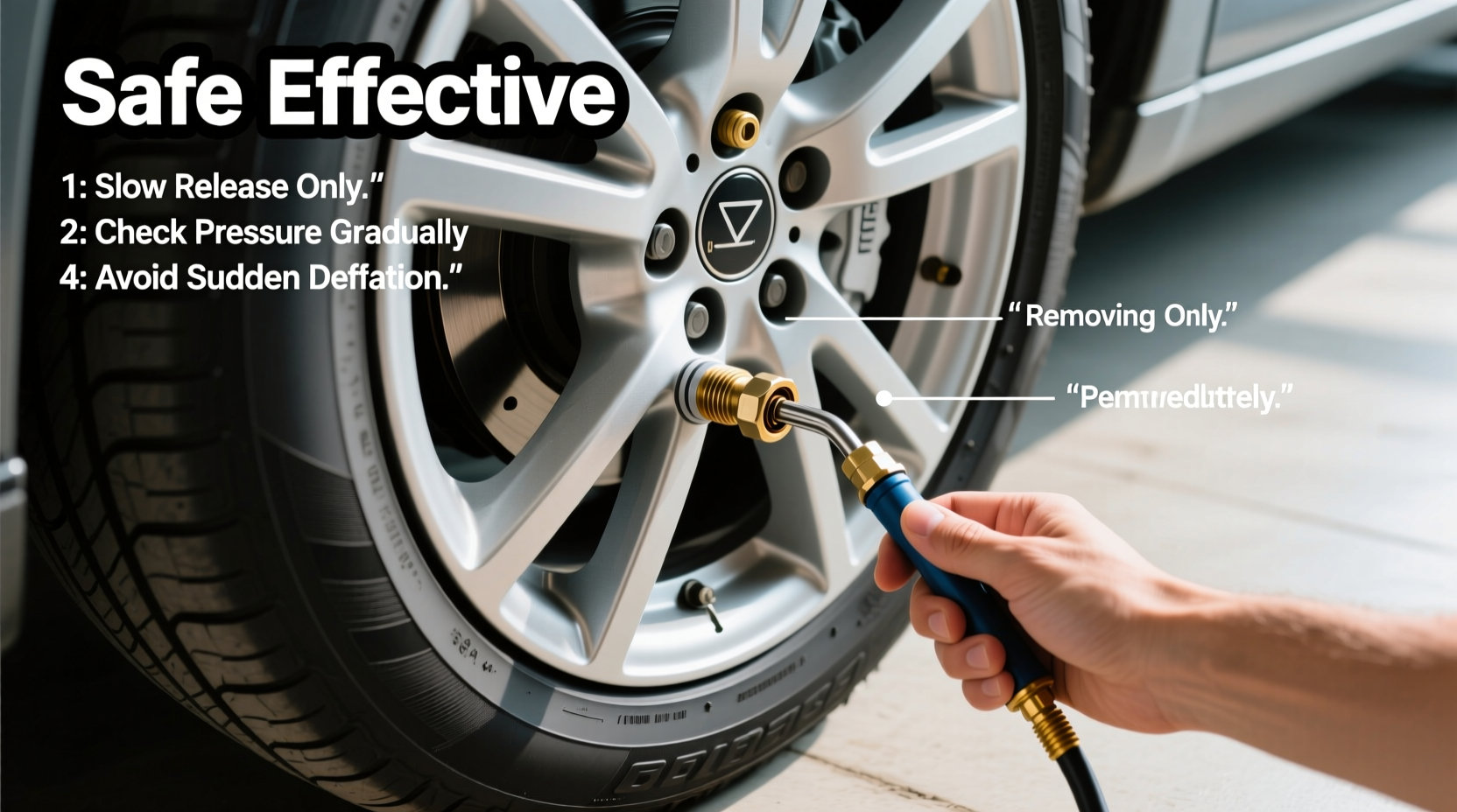 safe and effective methods for how to deflate a tyre correctly