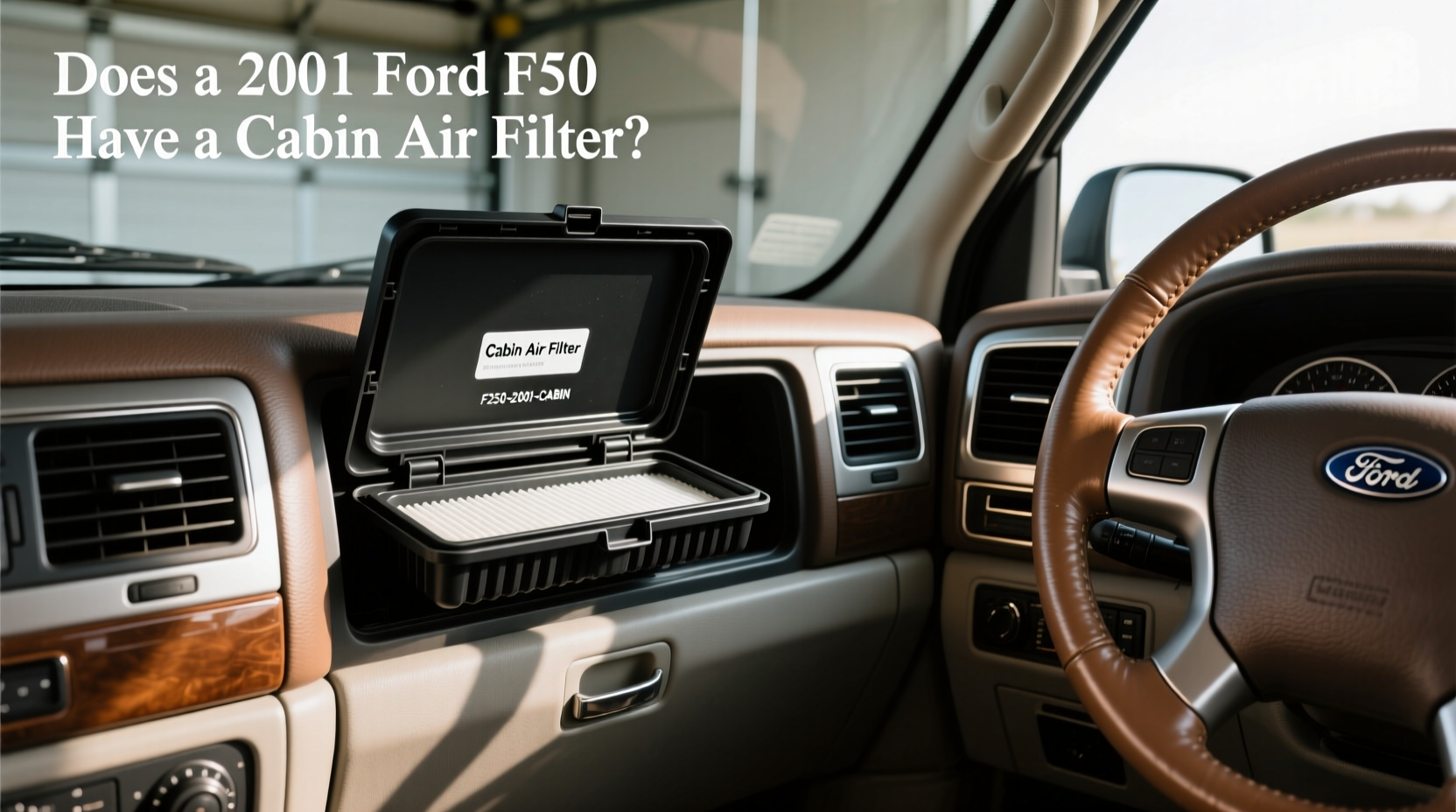 2001 Ford F250 cabin air filter location behind glove box