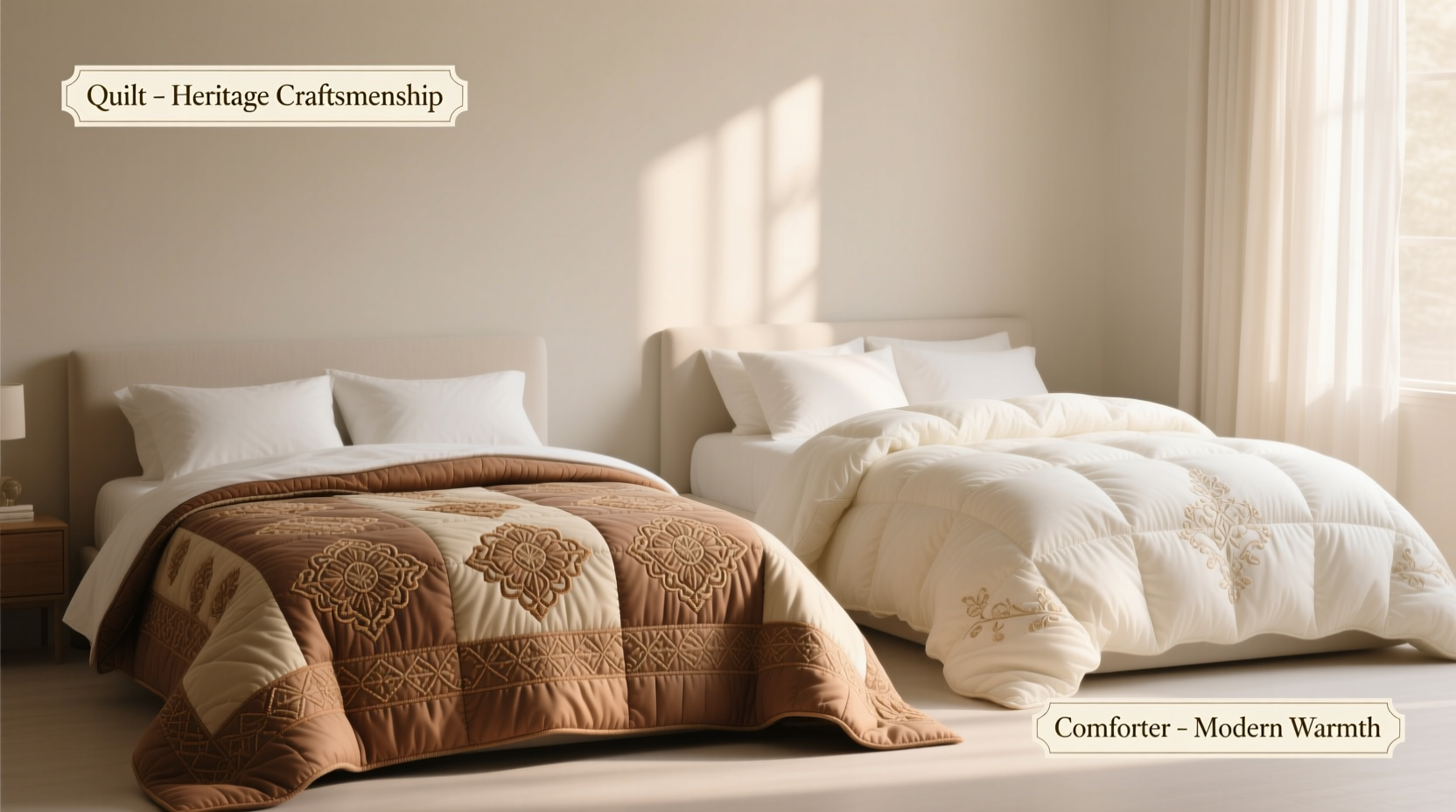 choosing between a quilt and a comforter key factors to find your perfect bedding match