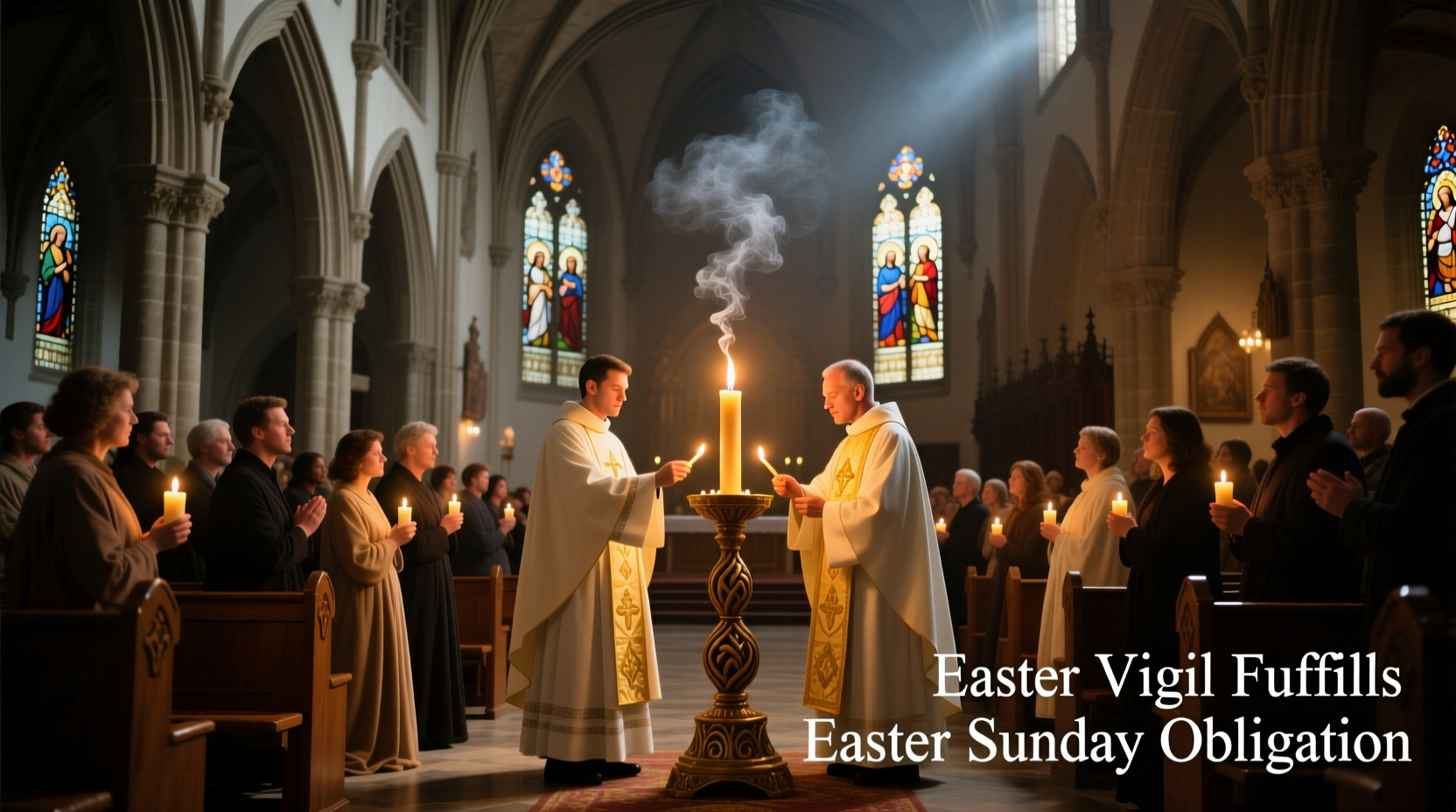does the easter vigil count for easter sunday