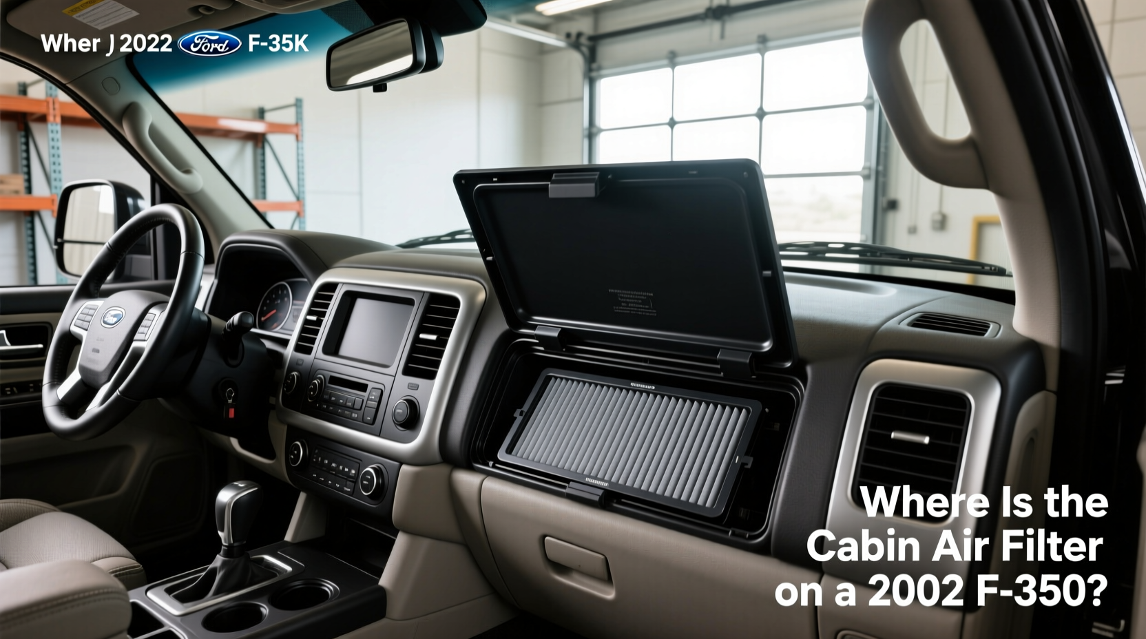 2022 & 2002 F350 Cabin Air Filter Location Guide