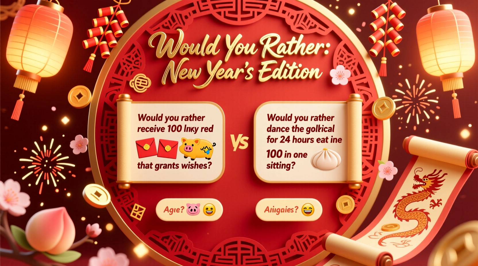 would you rather new year ques