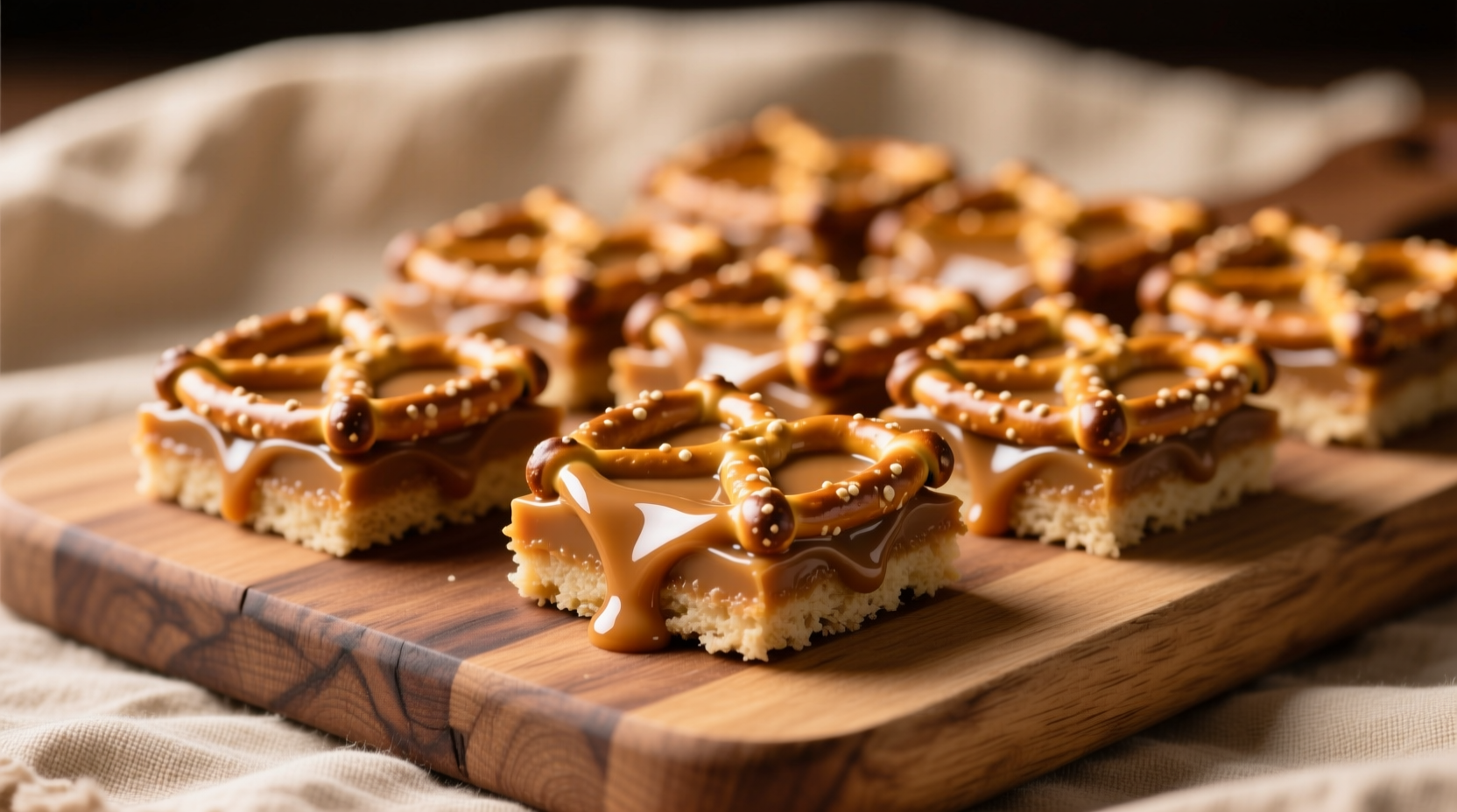 no bake butterscotch pretzel bars