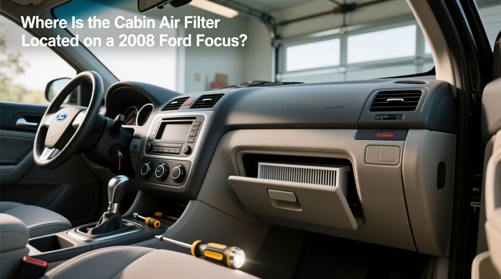 2007 2008 ford focus cabin air filter location replacement