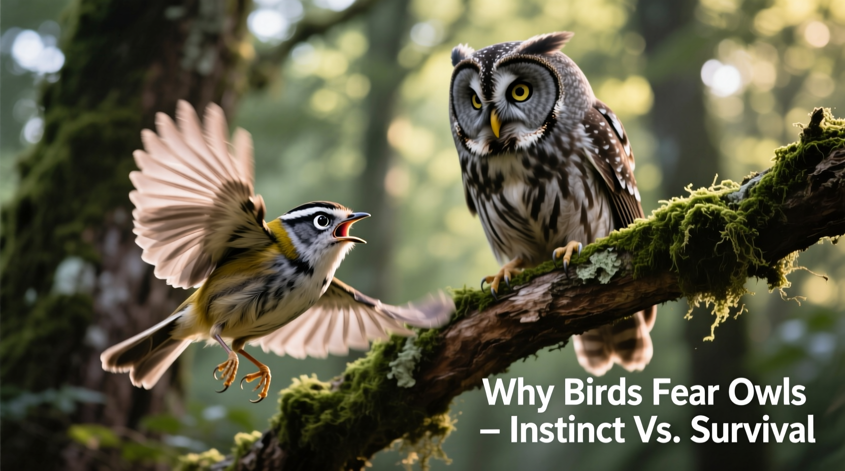 why are birds afraid of owls understanding bird behavior